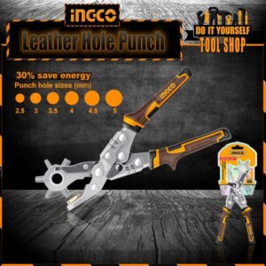 ingco leather hole punch