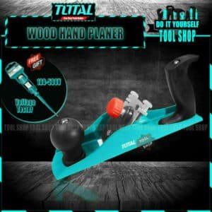 TOTAL Original Wood Hand Planer With Free Total Pencil Voltage Tester 100-500V THT9391