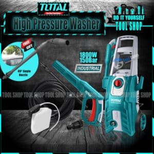 TOTAL Original High Pressure Washer 1800W-150Bar - TGT11356 With Free 45º Angle Nozzle Extension