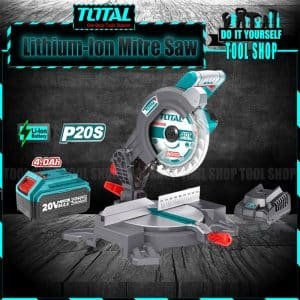 Total TMS2001 Lithium-Ion Mitre Saw with Battery 4.0Ah And Charger