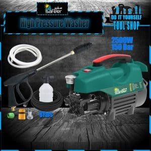 Safeer High pressure Washer for multiple use, solar panel cleaning, Car Wash, Ac Wash, Garden, plants much more - Induction Motor 2500W - 150Bar - HM#95S7