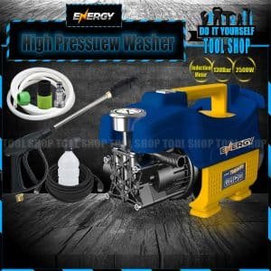Energy High Pressure Washer, For Solar Cleaning Car Washing Plant Watering, Pure Copper - Water From Bucket and Tap Both Function 2500W