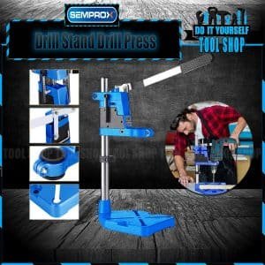 Semprox Drill Press Stand For Hand Drill, Adjustable Bench Clamp Drill Press Floor Stand Workbench Repair Tool for Drilling Collet Workshop SDS6002