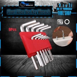 9 Pcs High Quality Short Hex Allen Wrench key set