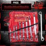 pride 8pcs offset ring spanner set 6-22mm long type