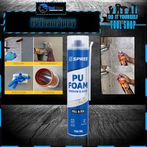 Spree PU Foam Spray 750 ml – Premium Insulation & Sealing Solution (For Pakistani Buyers)